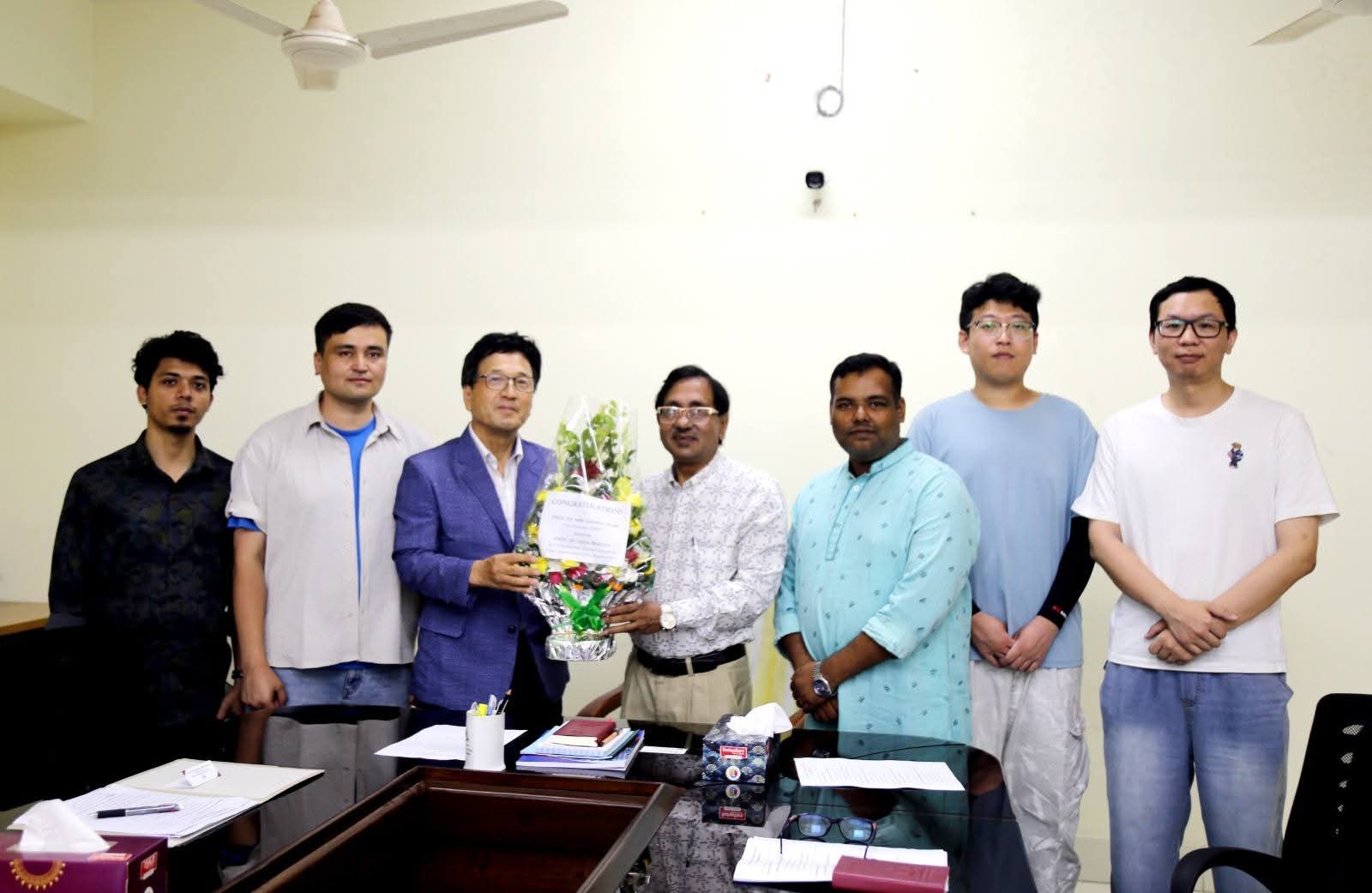 মাভাবিপ্রবির ভাইস-চ্যান্সেলরের সঙ্গে কংজু ন্যাশনাল ইউনিভার্সিটির প্রতিনিধিদলের মতবিনিময়